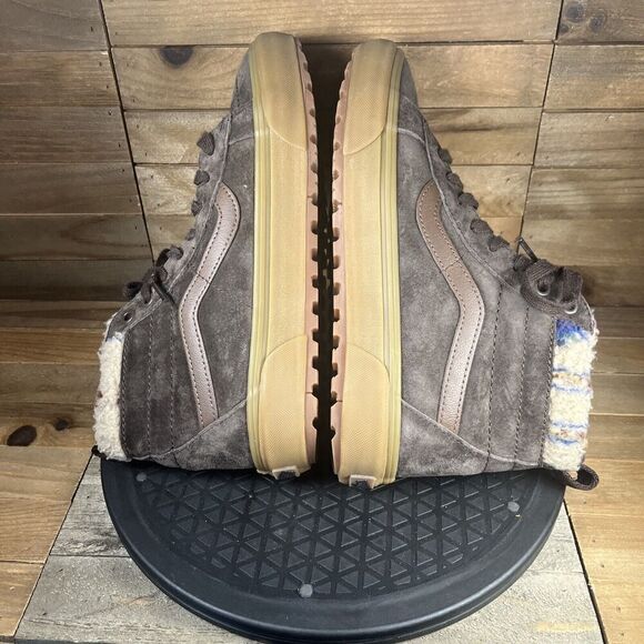 Vans Mens Size US 8 SK8-Hi MTE-1 Brown Gum Sherpa Lace Up Sneakers Casual Shoes - Picture 8 of 10